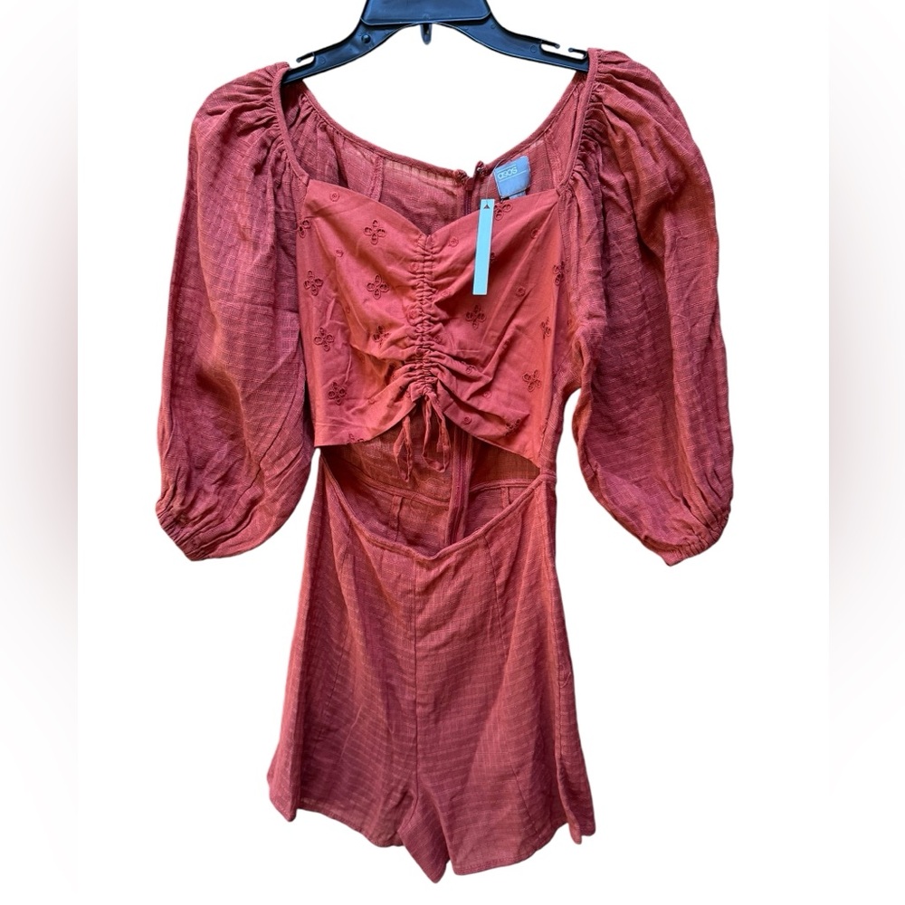 NWT ASOS Burnt‎ Orange Shorts Romper